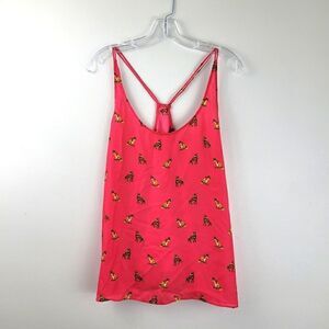 LIKE MYNDED fox print strappy tank top
